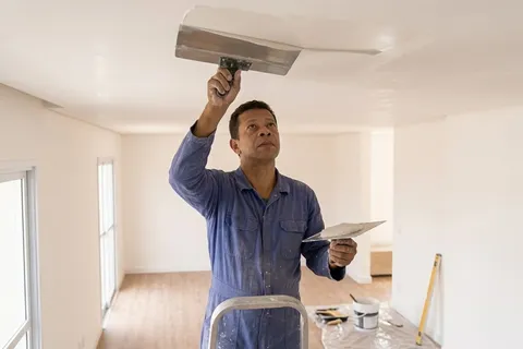 Forro de gesso instalado em ambiente interno no Rio de Janeiro