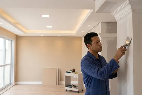 ambiente interno com serviços de gesso e drywall para solicitação de orçamento